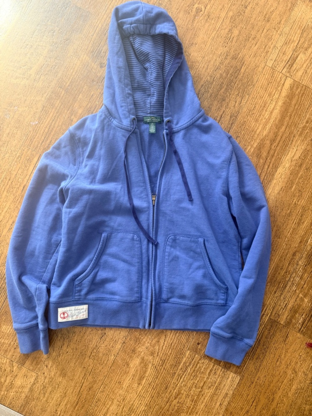 Ralph Lauren Vintage blue Full-Zip Hooded Sweatshirt